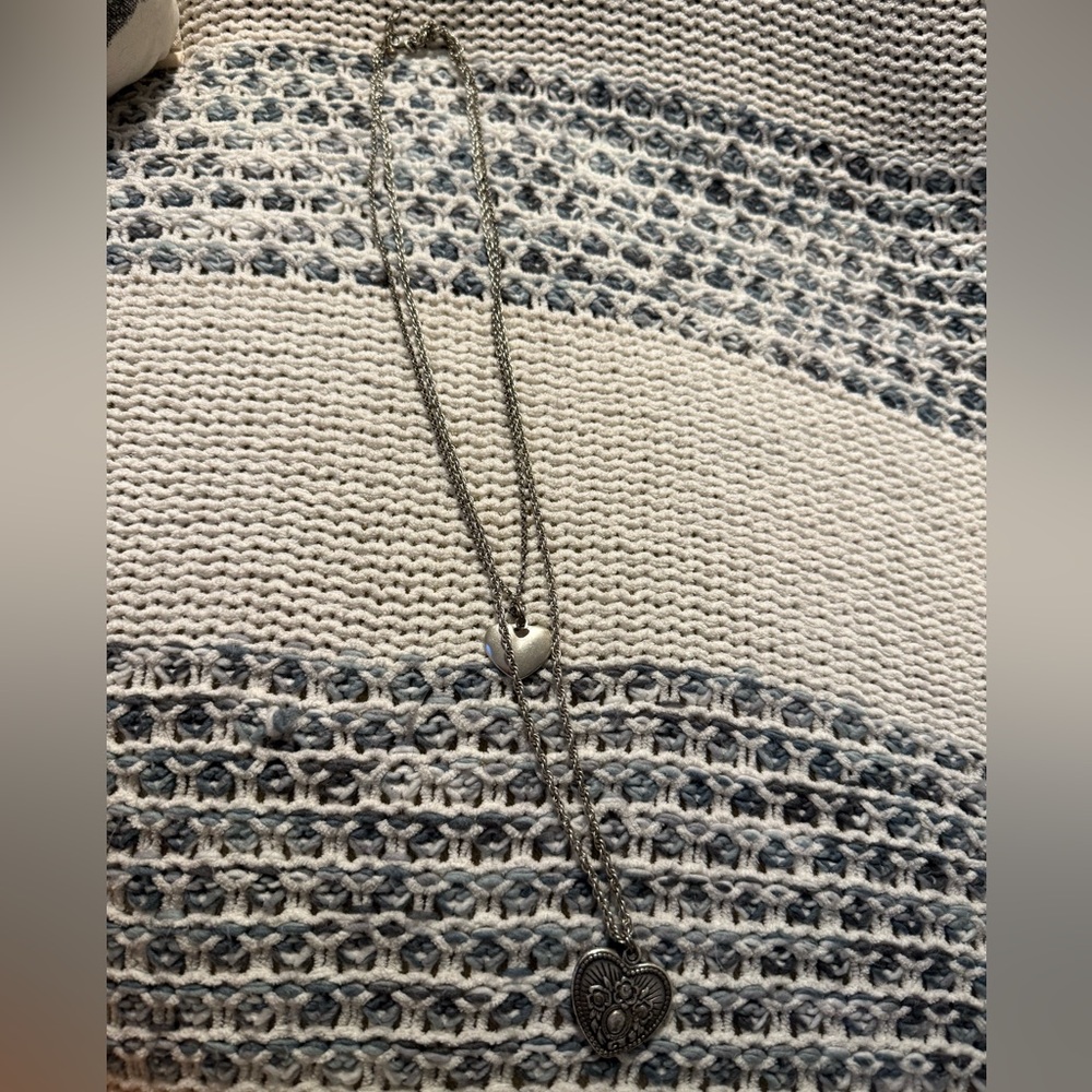 American Eagle Outfitters Silver Heart Necklace